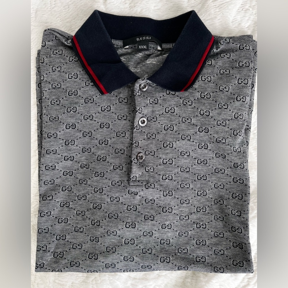 Men’s XXXL Gucci Collar Polo Shirt